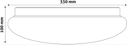 LED svítidlo UFO Shell 18W DB 4000K IP 42