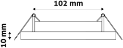 LED svítidlo podhledové Slim 6W 6400K čtverec 