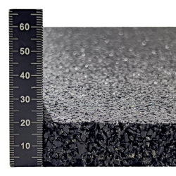 Antivibrační elastická tlumící rohož (deska) z granulátu FLOMA S650 - délka 200 cm, šířka 100 cm a výška 2 cm