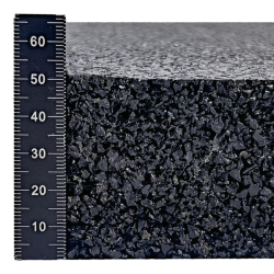 Antivibrační elastická tlumící rohož (deska) z granulátu FLOMA UniPad S850 - délka 200 cm, šířka 100 cm a výška 5 cm