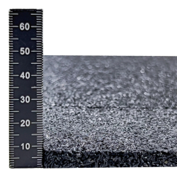 Antivibrační elastická tlumící rohož (deska) z drásaniny FLOMA F570 - délka 200 cm, šířka 100 cm a výška 0,8 cm