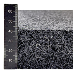 Antivibrační elastická tlumící rohož (deska) z drásaniny FLOMA F570 - délka 200 cm, šířka 100 cm a výška 4 cm