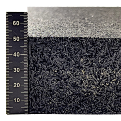 Antivibrační elastická tlumící rohož (deska) z drásaniny FLOMA F700 - délka 200 cm, šířka 100 cm a výška 5 cm
