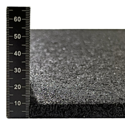 Antivibrační elastická tlumící rohož (deska) ze směsi granulátu a drásaniny FLOMA FS700 - délka 200 cm, šířka 100 cm a výška 1 cm