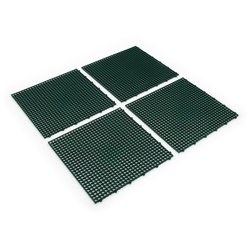 Zelená plastová terasová dlažba Linea Flextile - délka 39,5 cm, šířka 39,5 cm a výška 0,8 cm