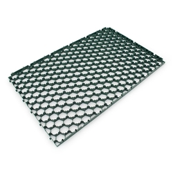 Zelená plastová zatravňovací dlažba Linea Salvaprato - délka 115,7 cm, šířka 75,4 cm a výška 3 cm