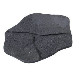 Šedý gumový zahradní nášlap (šlapák) FLOMA Stone - délka 51 cm, šířka 38 cm a výška 1,8 cm