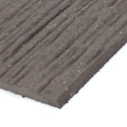Hnědý gumový zahradní nášlap FLOMA Wood - délka 26 cm, šířka 60 cm a výška 1,7 cm
