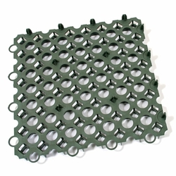Zelená plastová zatravňovací dlažba FLOMA Stella Green - délka 50 cm, šířka 50 cm a výška 4 cm