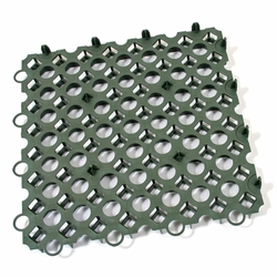 Zelená plastová zatravňovací dlažba FLOMA Stella Green - délka 50 cm, šířka 50 cm a výška 4 cm