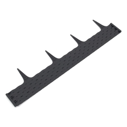 Šedý plastový palisádový zahradní obrubník FLOMA Ratan - délka 80 cm a výška 8 cm