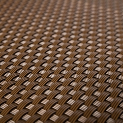 Plastová ratanová stínící rohož "umělý ratan" (tmavý ořech) - délka 500 cm a výška 90 cm
