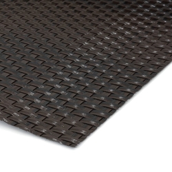 Černo-hnědá plastová ratanová stínící rohož "umělý ratan" (role) - délka 300 cm a výška 90 cm