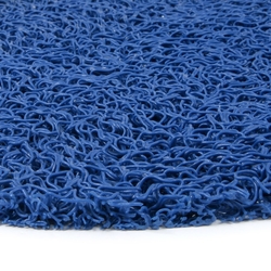 vinylová protiskluzová sprchová oválná rohož FLOMA Spaghetti - délka 39,5 cm, šířka 70 cm a výška 1,2 cm