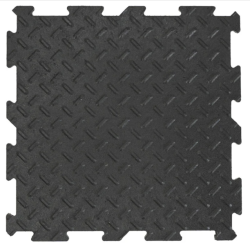 Gumová dlaždice ALFA 30 x 30 cm, černá