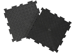 Gumová dlaždice ALFA 30 x 30 cm, černá