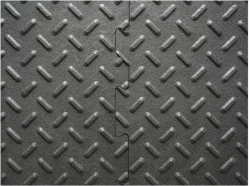 Gumová dlaždice ALFA 30 x 30 cm, černá
