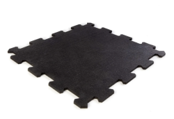 Gumová dlaždice ASLON 485 x 485 mm, puzzle, černá