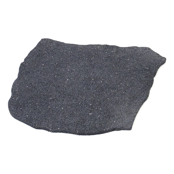 Šedý gumový zahradní nášlap (šlapák) FLOMA Natural Stone - délka 53 cm, šířka 45 cm a výška 1,5 cm