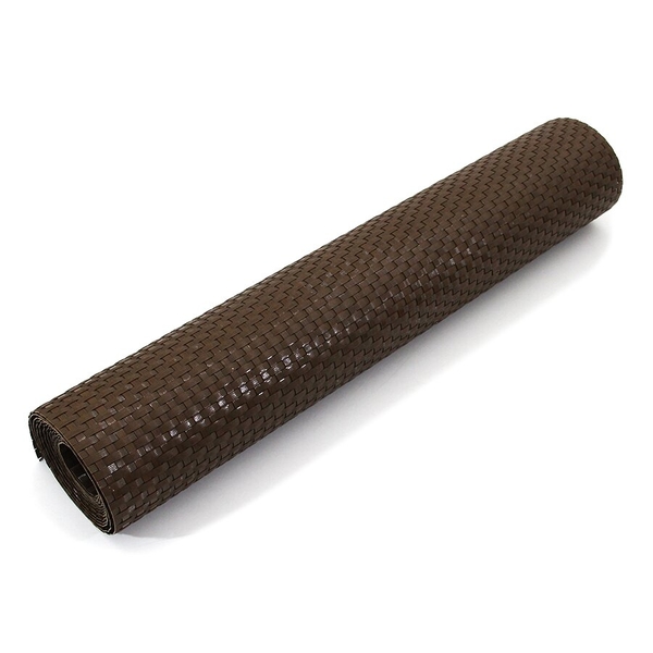 Plastová ratanová stínící rohož "umělý ratan" (role) (tmavý ořech) - délka 500 cm a výška 75 cm
