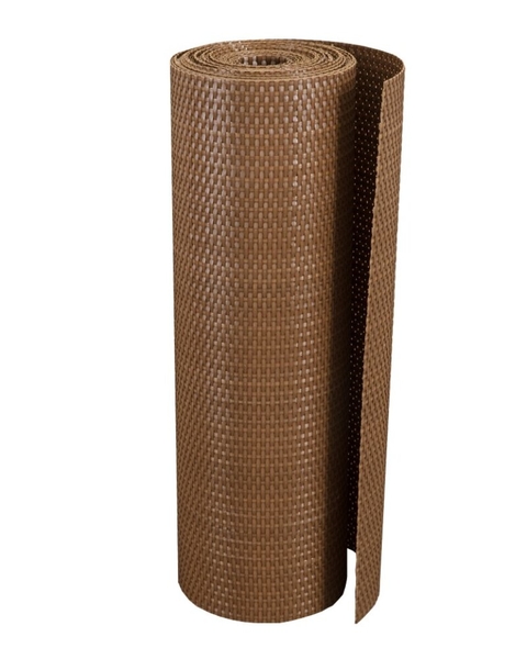 Plastová ratanová stínící rohož "umělý ratan" (světlý ořech) - délka 500 cm a výška 90 cm
