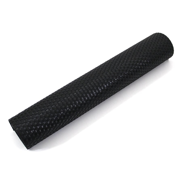 Černá plastová ratanová stínící rohož "umělý ratan" (role) - délka 300 cm a výška 90 cm