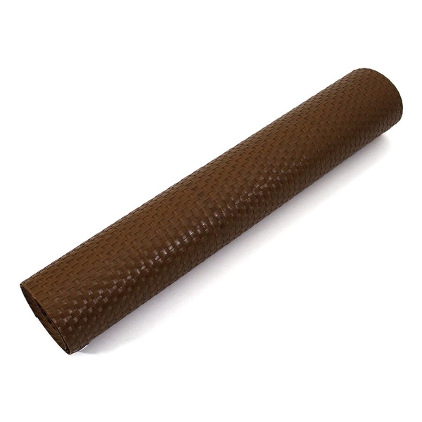 Plastová ratanová stínící rohož "umělý ratan" s oky (světlý ořech) - délka 300 cm a výška 90 cm